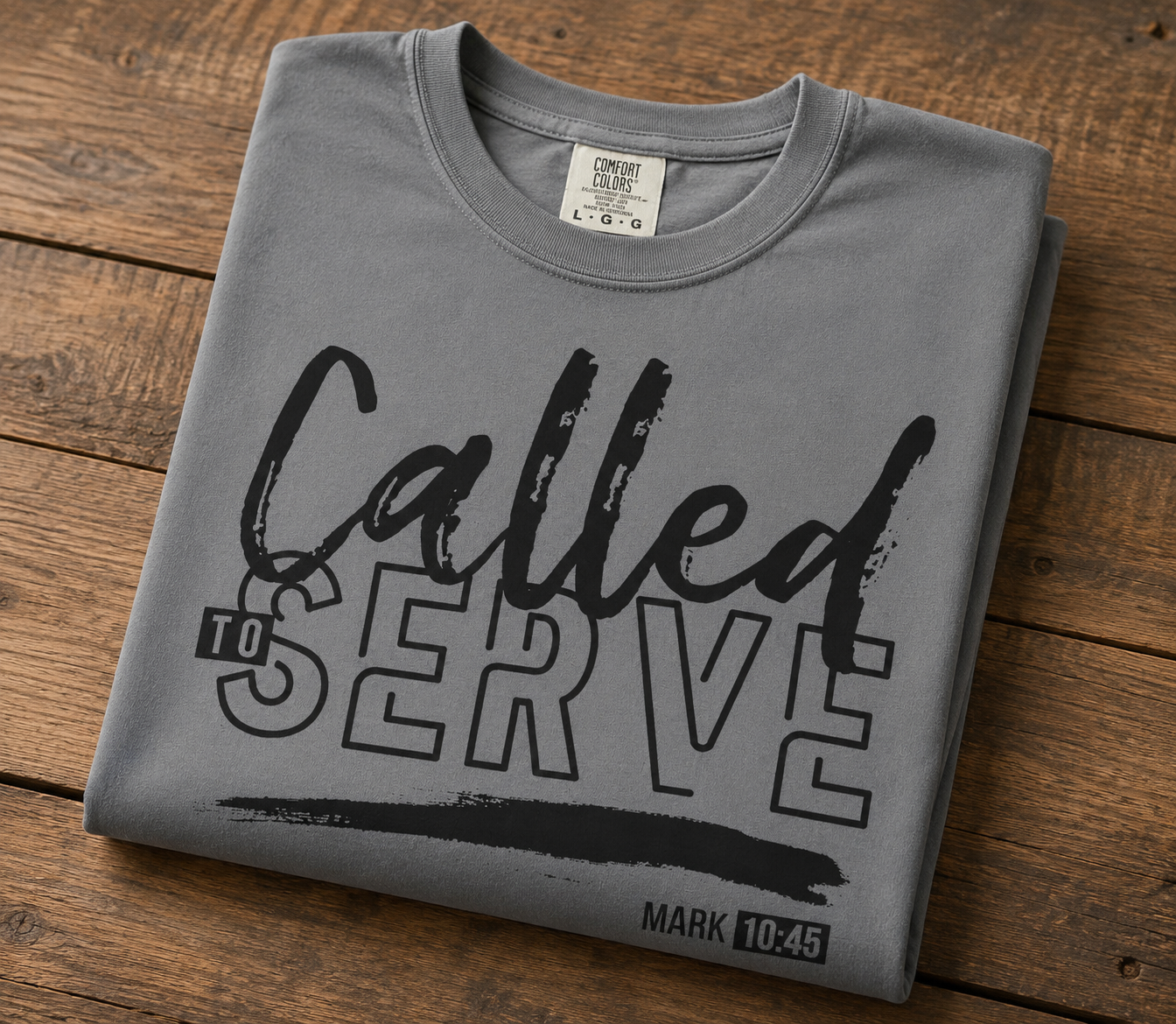 Called to Serve T-Shirt — Christian Faith Tee (Mark 10:45)