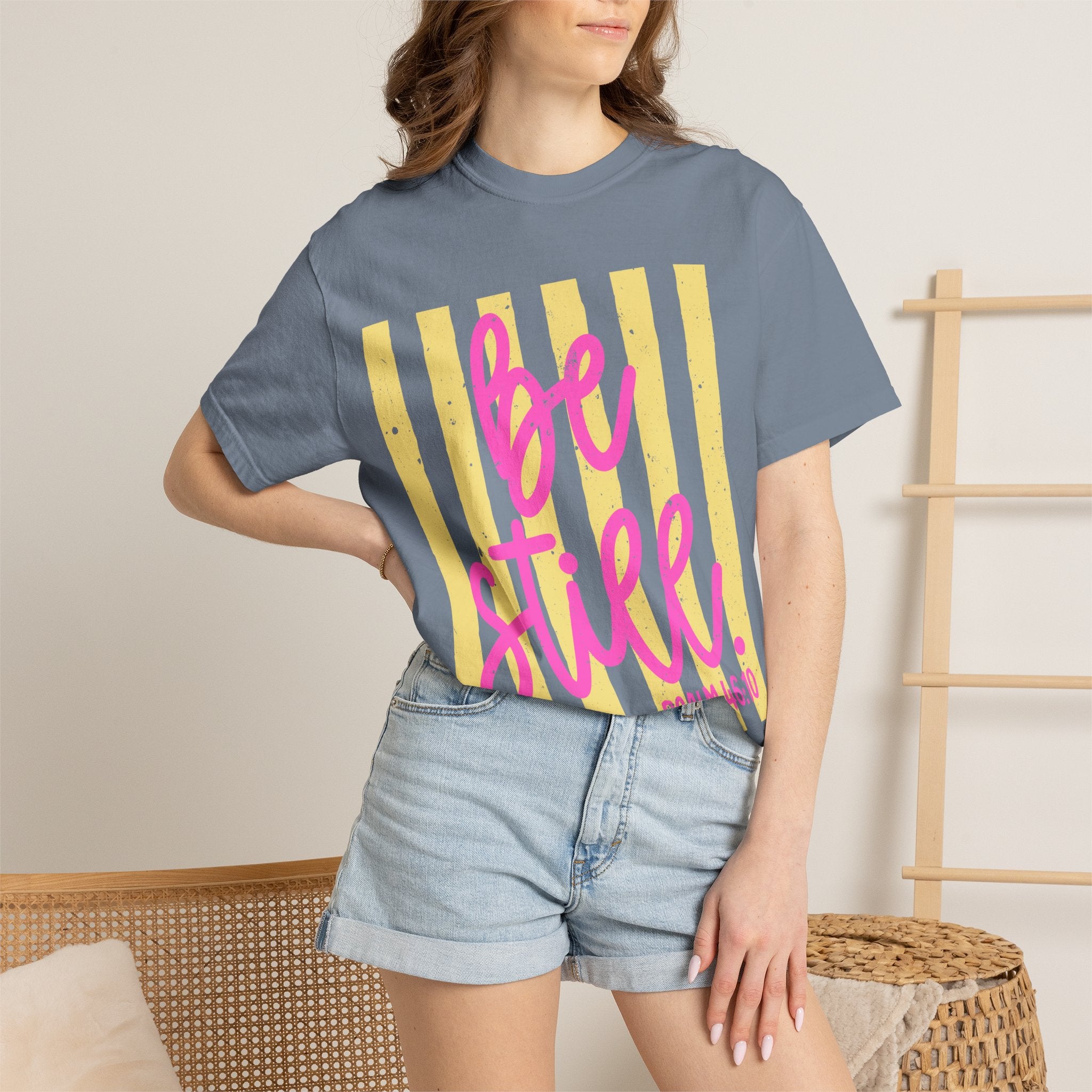 Be Still Psalm 46:10 T-Shirt — Inspirational Christian Graphic Tee