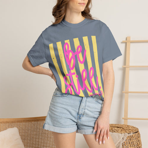 Be Still Psalm 46:10 T-Shirt — Inspirational Christian Graphic Tee