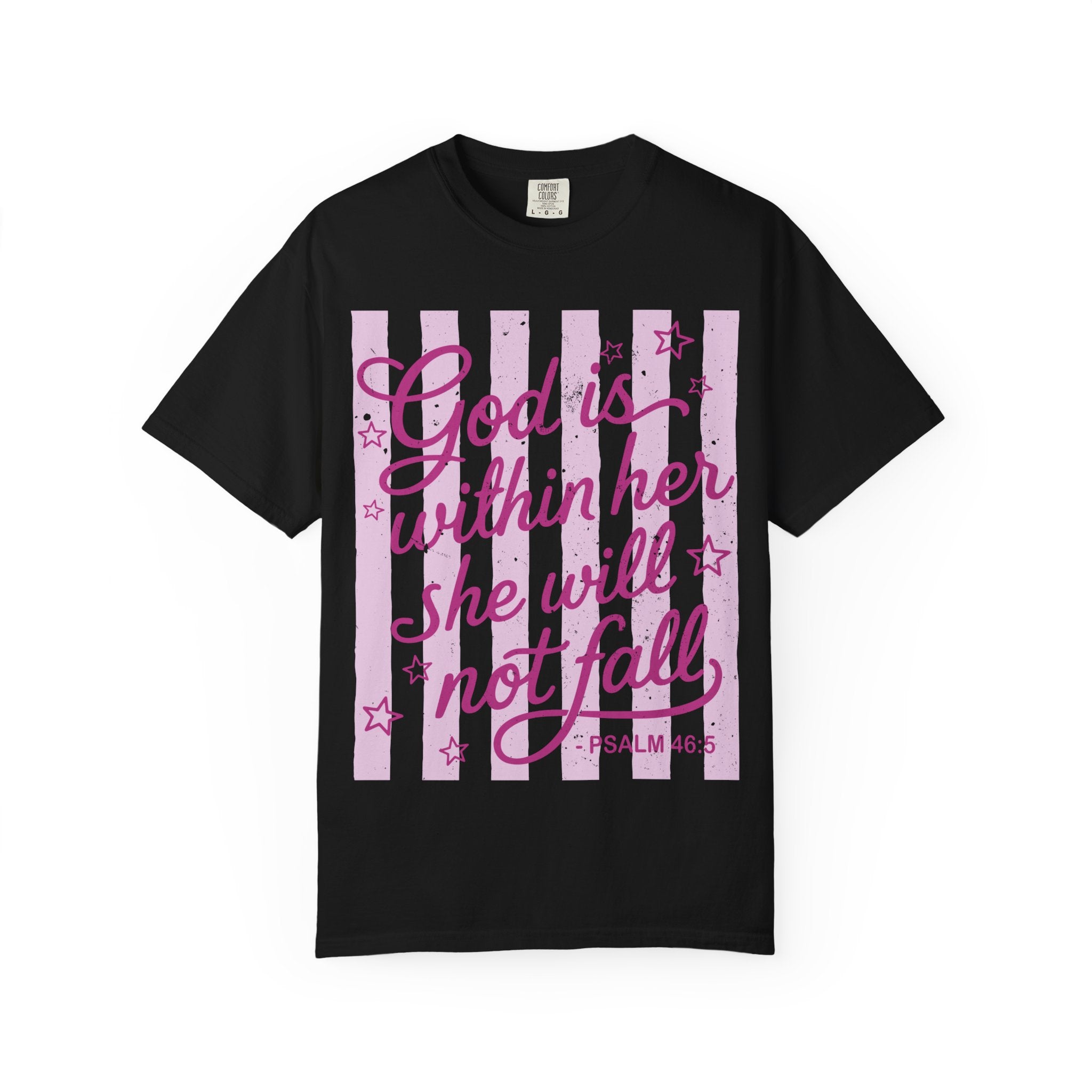 God Is Within Her Psalm 46:5 Women's Inspirational T-Shirt