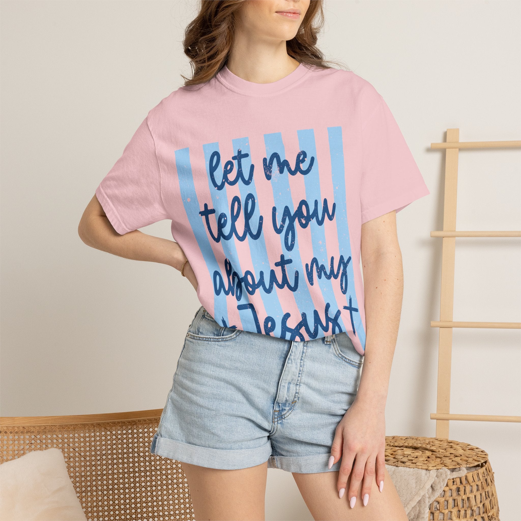Let Me Tell You About My Jesus T-Shirt — Christian Faith Graphic Tee