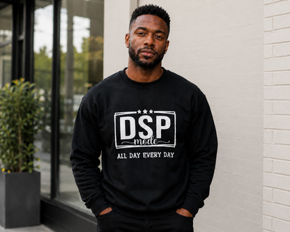DSP Mode Crewneck Sweatshirt — "All Day Every Day" Graphic Pullover