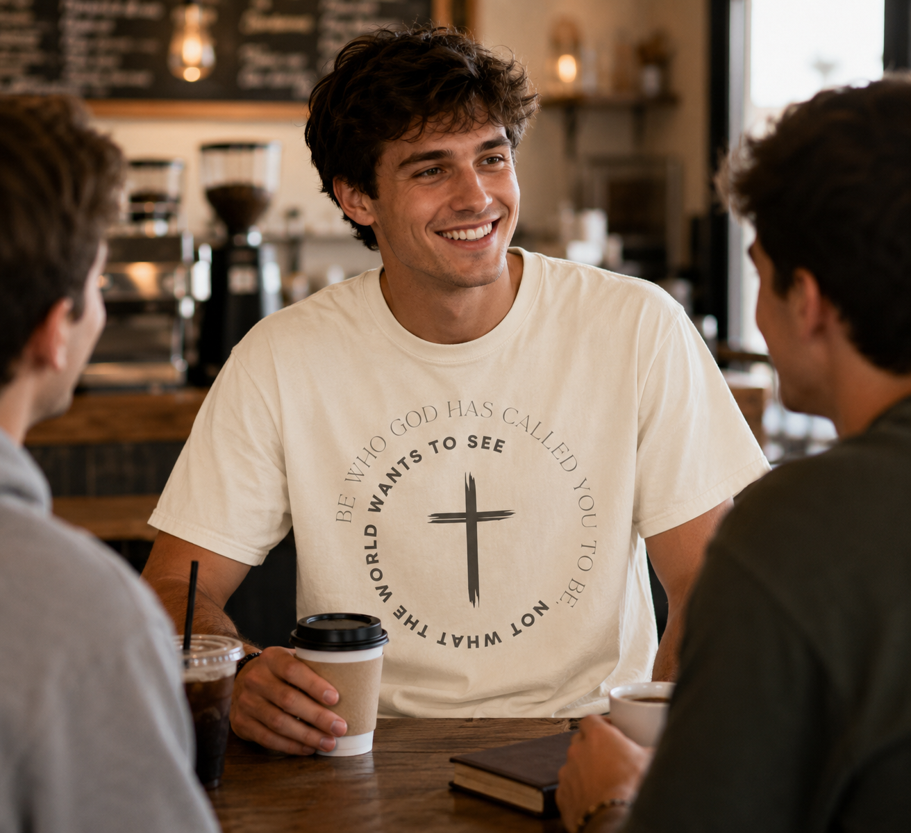 Christian Cross T-Shirt — Be Who God Has Called You To Be Inspirational Faith Tee