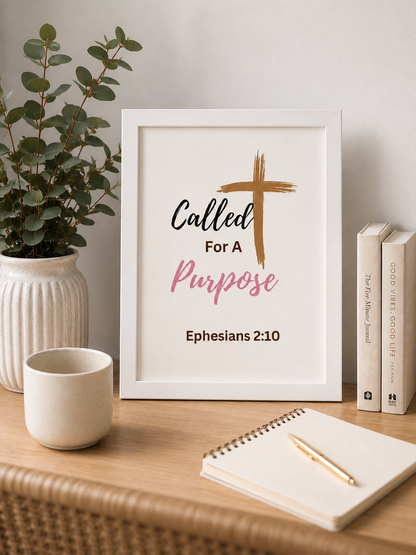 Called For A Purpose - Printable Scripture Wall Art | Instant Digital Download