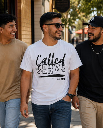 Called to Serve T-Shirt — Christian Faith Tee (Mark 10:45)