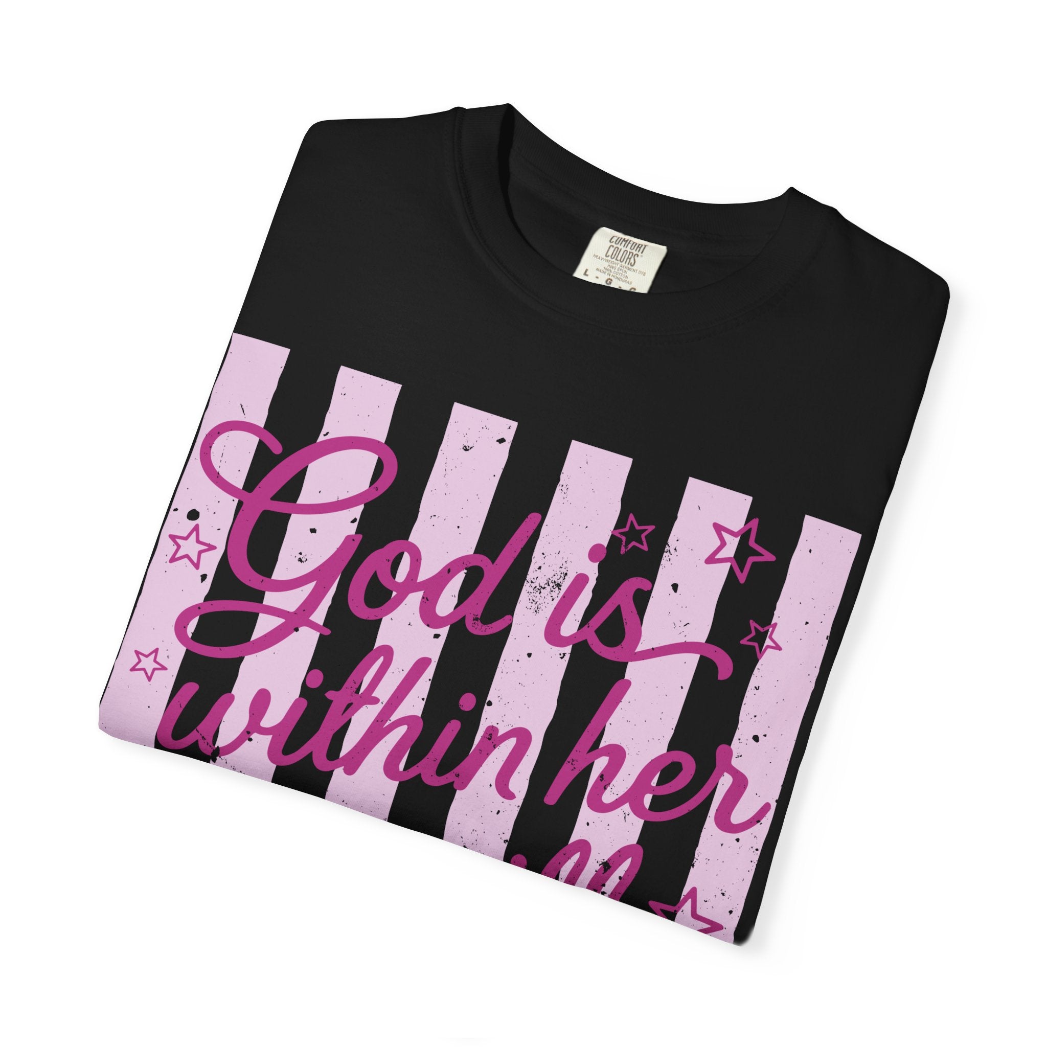 God Is Within Her Psalm 46:5 Women's Inspirational T-Shirt