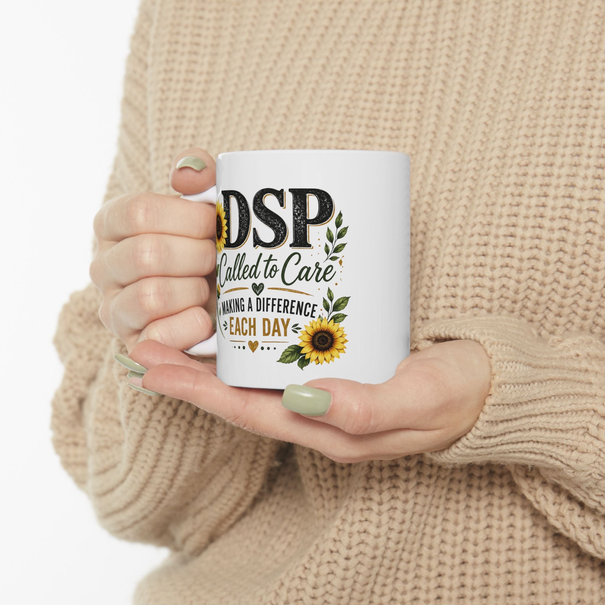 Called to Care Ceramic Coffee Cup 11oz Direct Support Professional Gift for Caregivers
