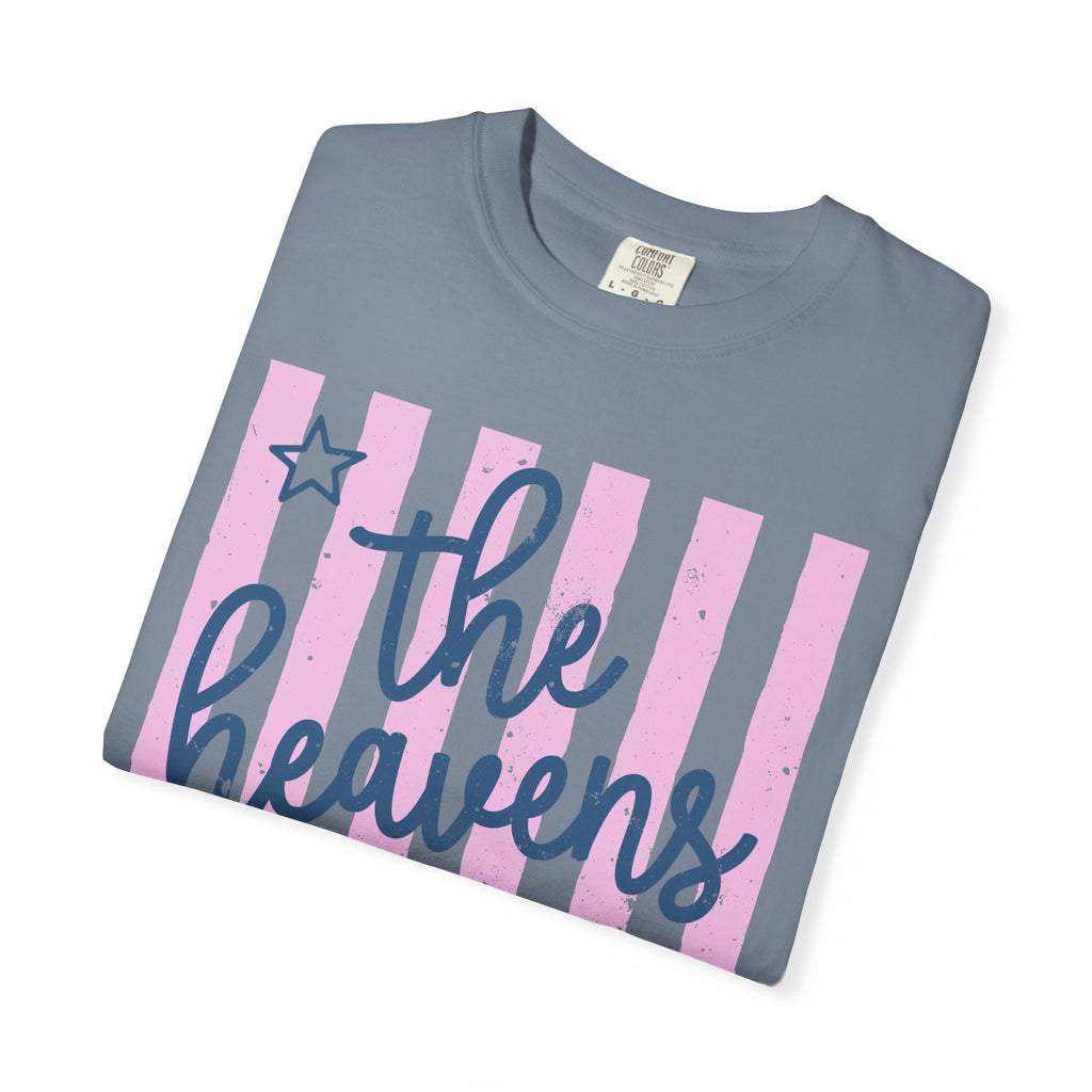 The Heavens Are Roaring T-Shirt — Inspirational Striped Graphic Tee
