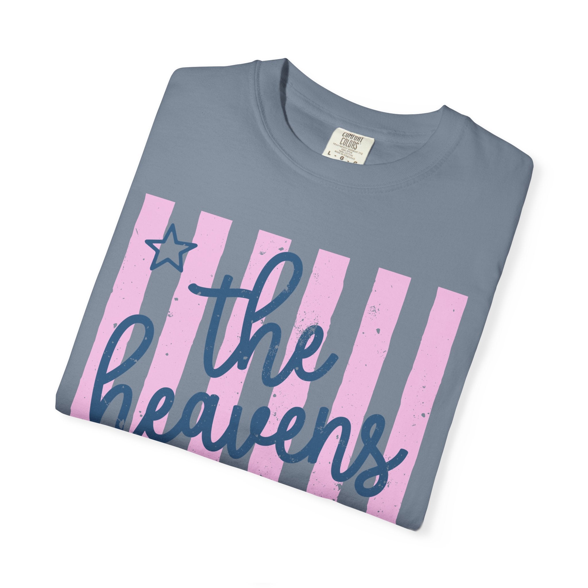 The Heavens Are Roaring T-Shirt — Inspirational Striped Graphic Tee