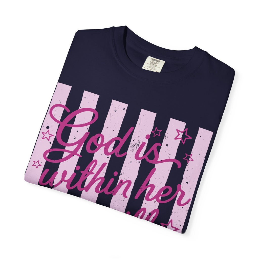God Is Within Her Psalm 46:5 Women's Inspirational T-Shirt
