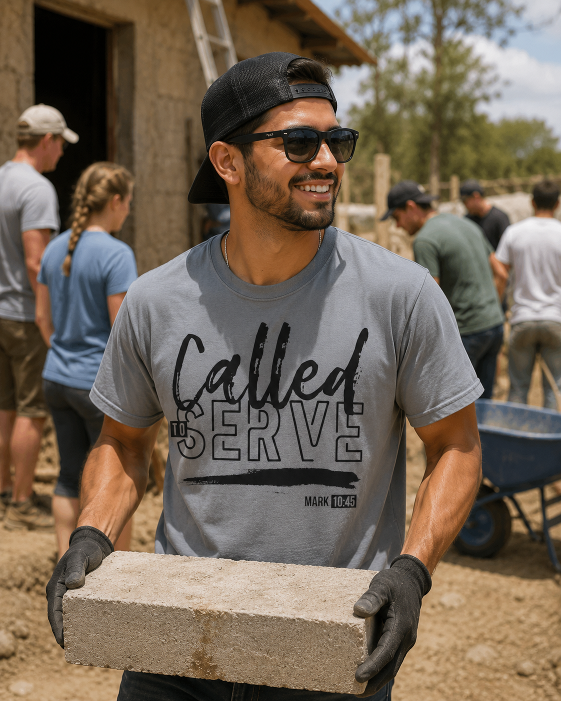 Called to Serve T-Shirt — Christian Faith Tee (Mark 10:45)