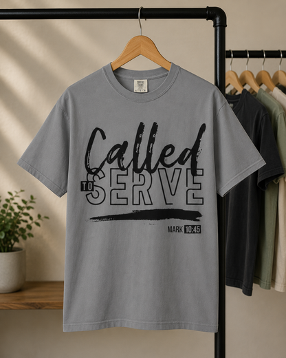 Called to Serve T-Shirt — Christian Faith Tee (Mark 10:45)